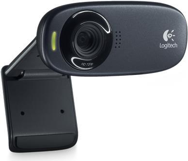 Logitech HD C310 Webcam 1280 x 720 Pixel USB 2.0 Schwarz (960-000585)