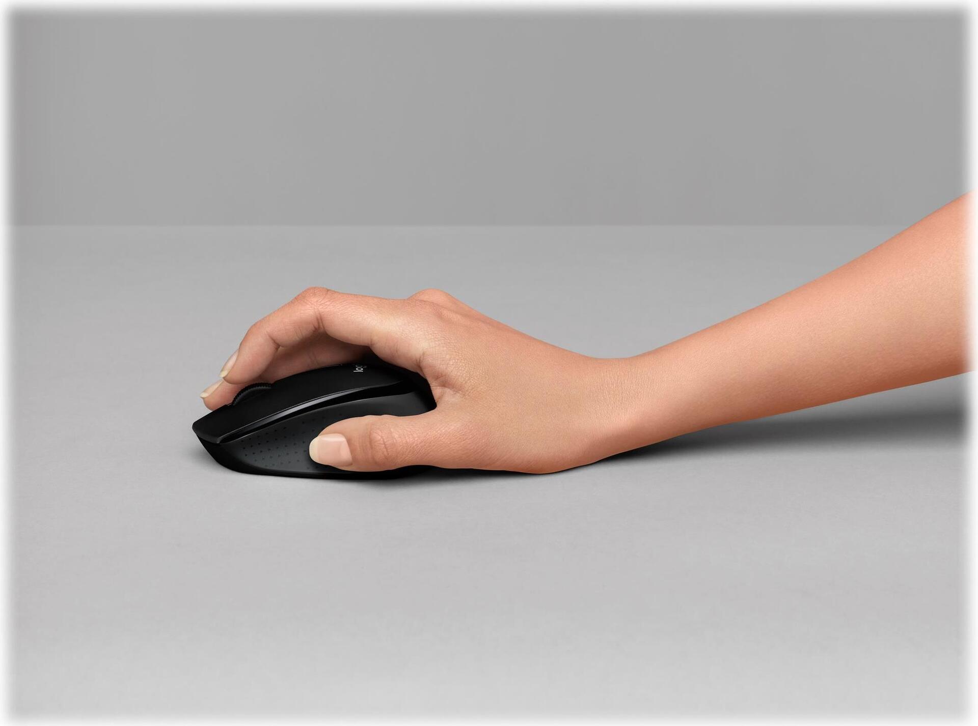 Logitech M330 Silent Plus Kabellose Maus 2,4 GHz Schwarz