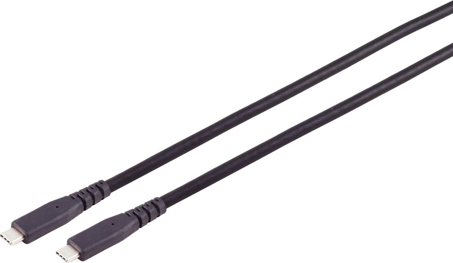 S/CONN maximum connectivity USB Kabel Typ-C Verbindungskabel, 3.2 Gen 2x2, TPE, 1,0m (13-57025)