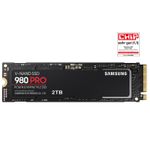 Samsung 980 PRO NVMe™ M.2 SSD - 2TB verschlüsselt intern - M.2 2280 - Puffer: 512 MB - 256-Bit-AES - TCG Opal Encryption (MZ-V8P2T0BW)