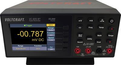 VOLTCRAFT VC-655 BT Tisch-Multimeter kalibriert (ISO) digital CAT I 1000 V, CAT II 600 V Anzeige (Counts): 55000 (VC-12608905)
