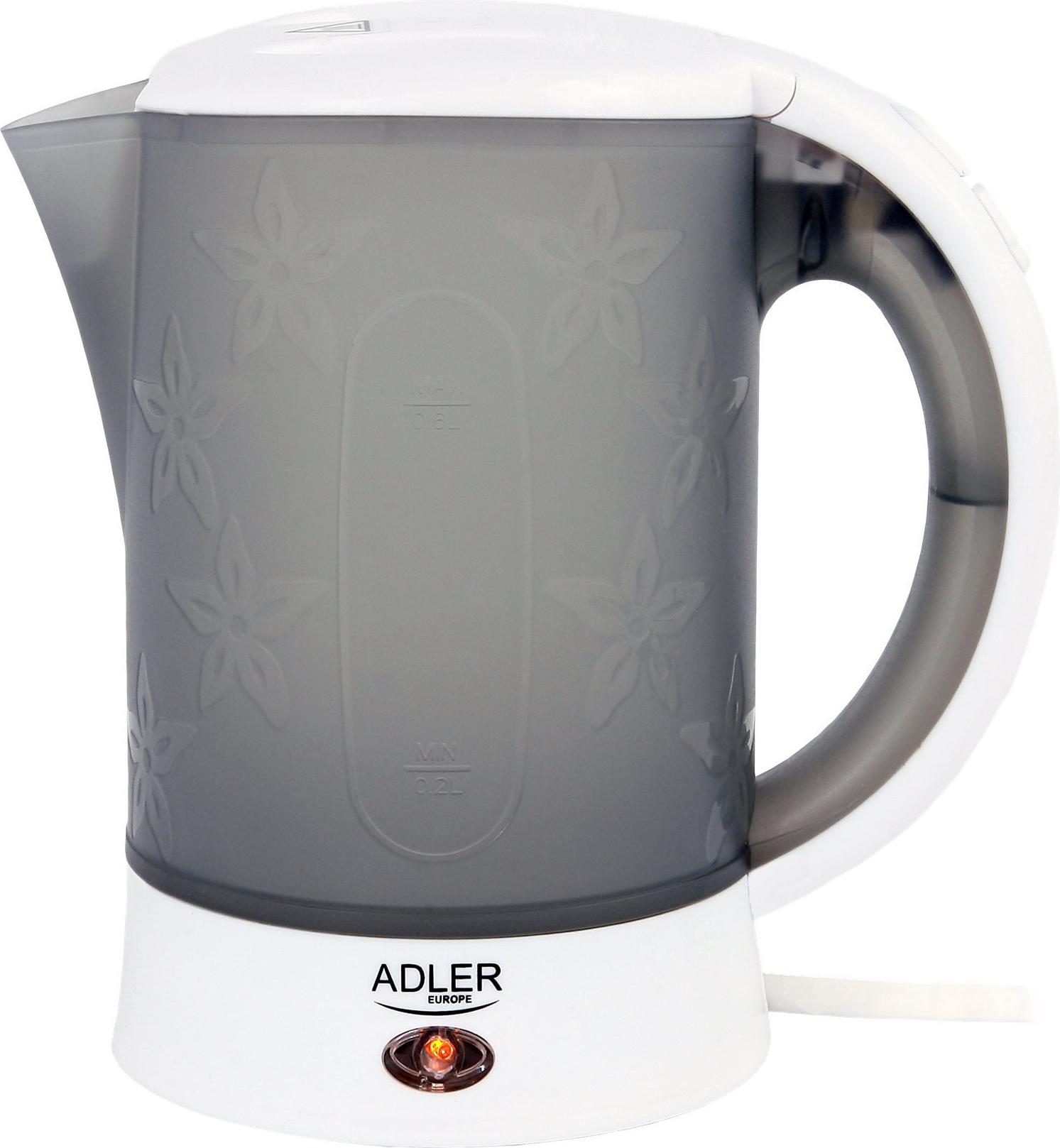 Adler AD 1268 Wasserkocher 0,6 l 600 W Grau