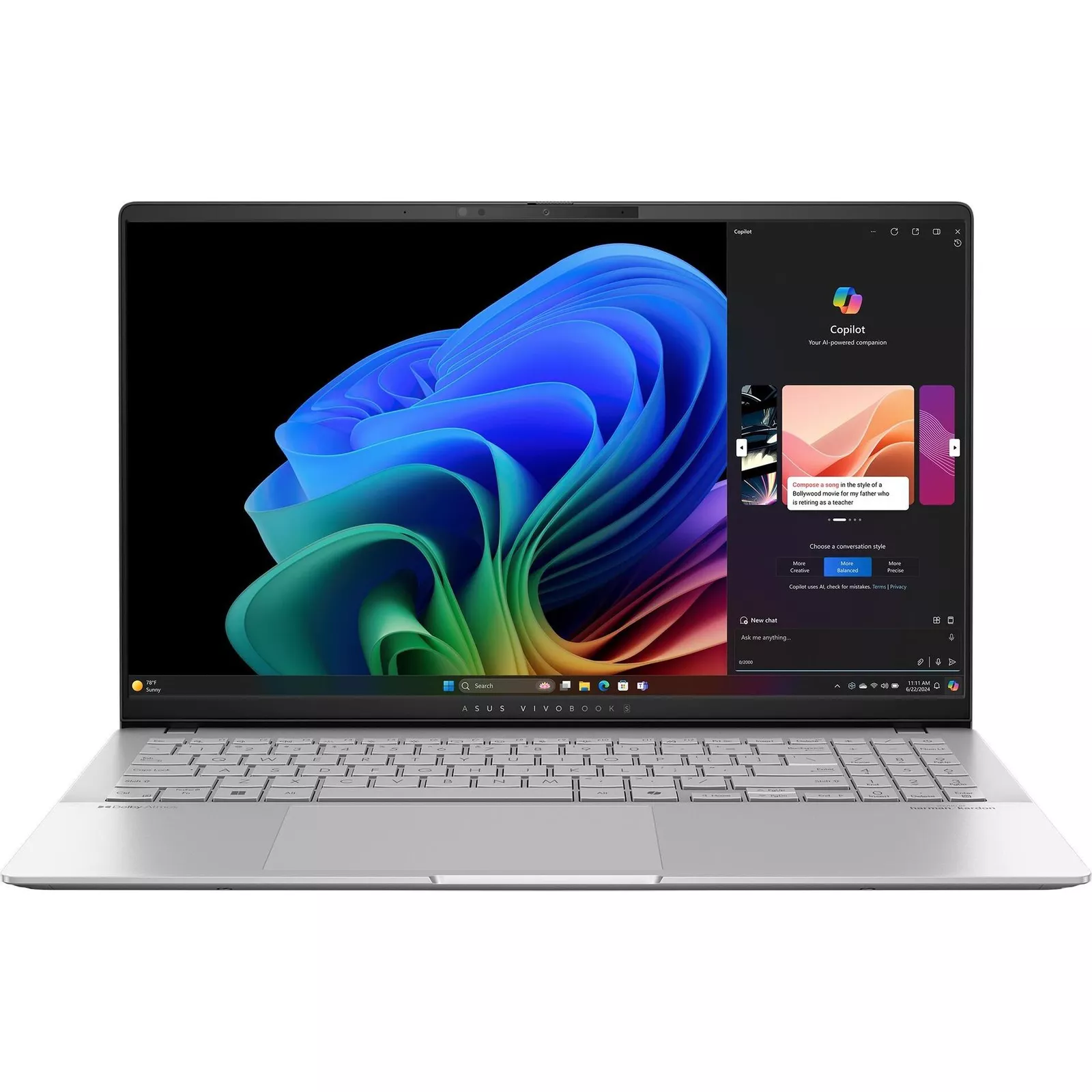 ASUS Vivobook S 15 S5507QA-MA052W 15.6" X1E-78-100 32GB 1TB W11H (90NB14Q2-M003R0)