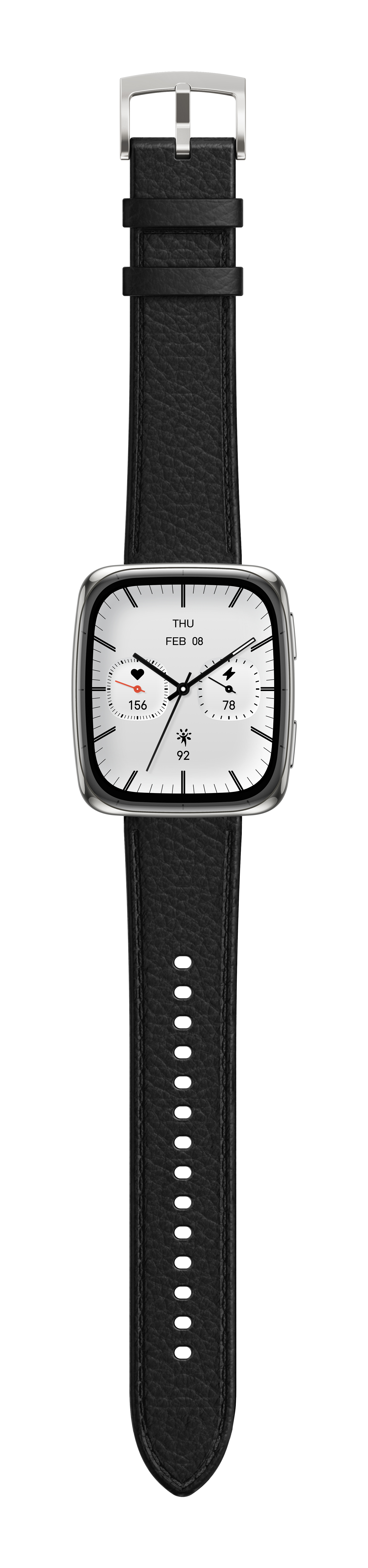 Amazfit Active 2 Square 1,75" AMOLED Smartwatch Schwarz
