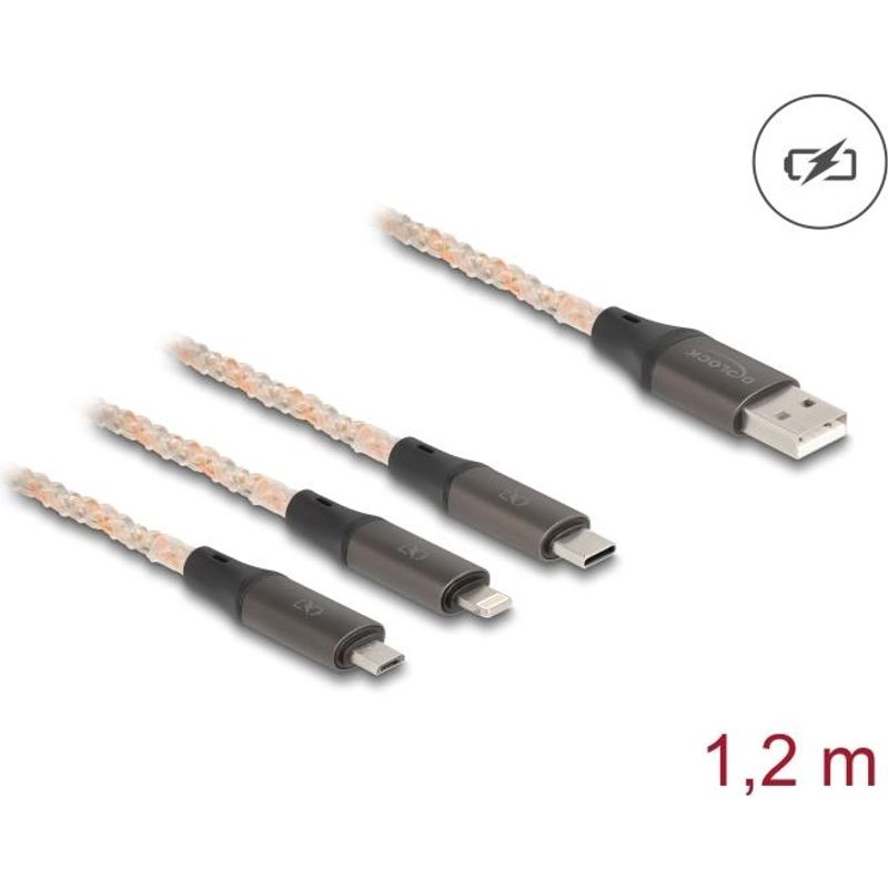 DeLOCK 88158 USB Kabel 1,2 m USB 2.0 USB A USB C/Micro-USB B  