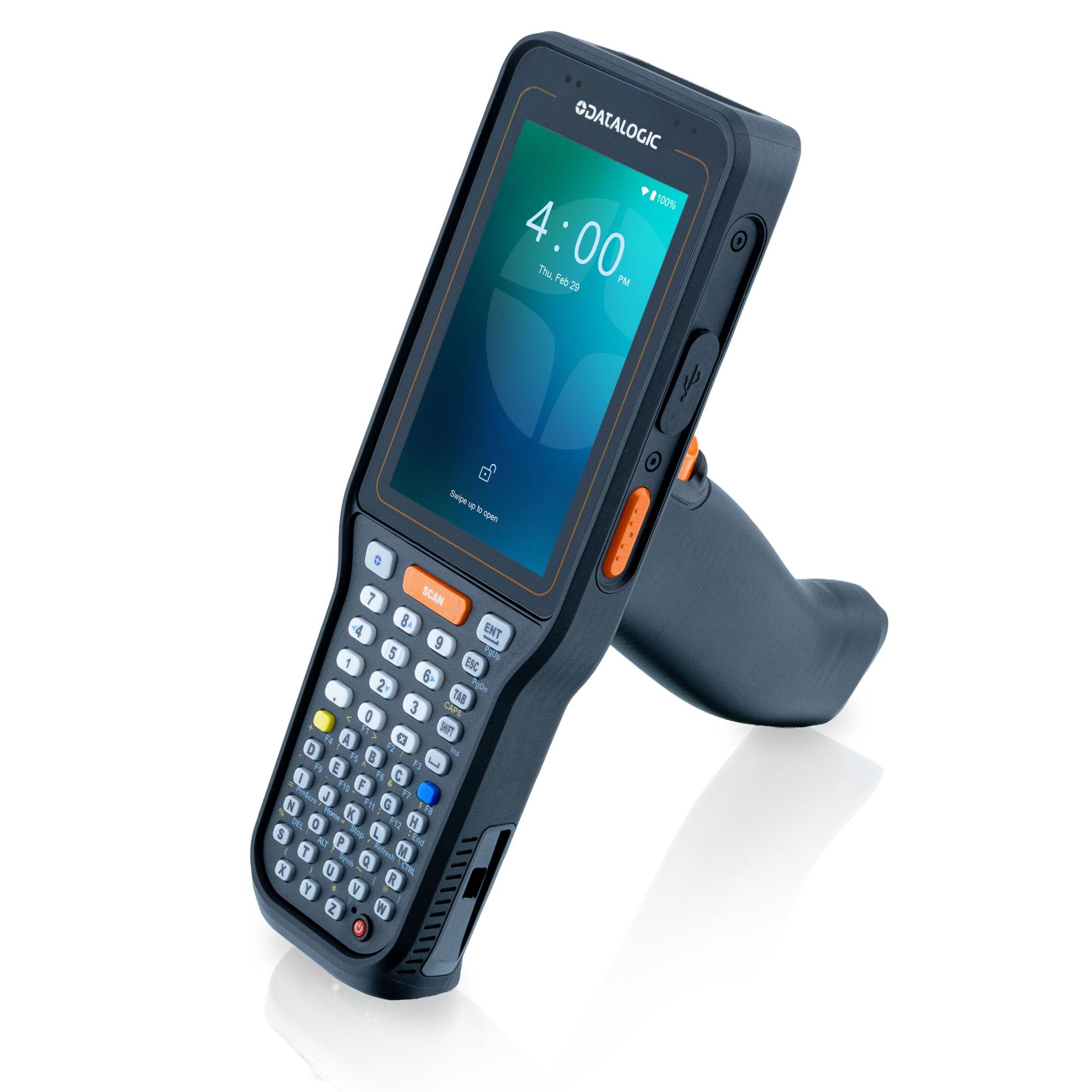 Datalogic Skorpio X40 Pistolengriff 4" Mobiles Datenerfassungsgerät 2D Imager SR 6 GB RAM 128 GB Flash Wi-Fi 6E Android Grün