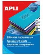 agipa Wetterfeste Etiketten, 63,5 x 38,1 mm, transparent (119027)