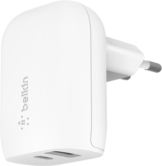 Belkin Dual Netzladegerät 37W USB-C 25W PD + USB-A WCB007vfWH (WCB007VFWH)