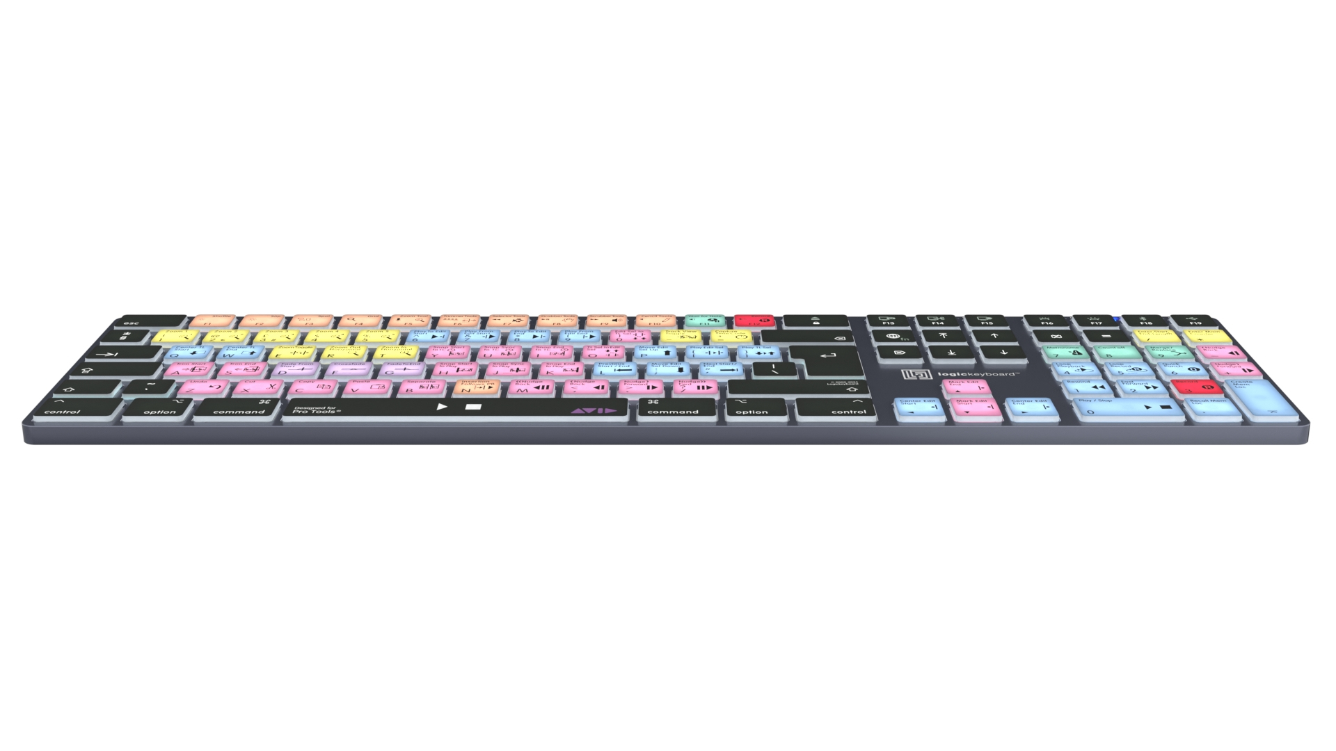 LogicKeyboard Avid Pro Tools Titan Mac QWERTZ Bluetooth Grau Titan