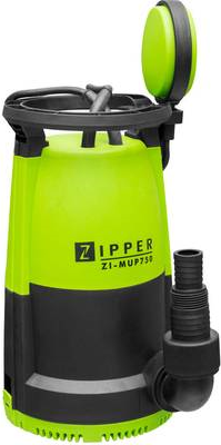 Zipper ZI-MUP750 Schmutzwasser-Tauchpumpe 12 mü/h 10 m (ZI-MUP750)
