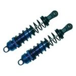 Reely 1:8 Aluminium-Öldruckstoßdämpfer Blau (metallic) mit Tuning-Federn Schwarz Länge 109 mm 1 Paar (34A101A01)