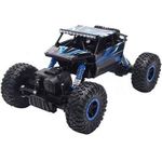 Amewi Conqueror "Blue" 4WD 1:18 Rock Crawler. Typ: Raupenfahrzeug, Motortyp: Elektromotor, Maßstab: 1:18. Länge: 24,6 cm, Breite: 133 mm, Höhe: 155 mm. Batterietechnologie: Nickel-Metallhydrid (NiMH), Batteriekapazität: 700 mAh, Batteriespannung: 4,8 V (22196)