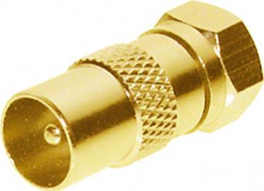 shiverpeaks ®-BASIC-S--IEC-Stecker auf F-Stecker, vergoldet (BS85323-G)