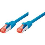 Patchkabel S-STP (PIMF), Cat 6, blau, 3.0 m Patchkabel mit besonders schmalem Knickschutz (71503B)