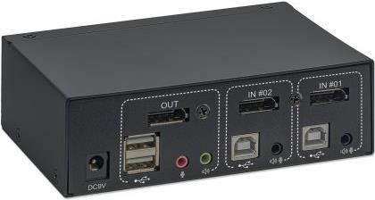 Manhattan 153546 Tastatur/Video/Maus (KVM)-Switch Schwarz (153546)