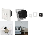 LogiLink Unterputz-Steckdose, 1x USB-C, 2x USB-A, weiß Laden von 3 USB-Geräten gleichzeitig, Eingang: 230 V AC, - 1 Stück (PA0254)