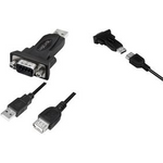 LogiLink USB 2.0 RS232 Adapter mit Verlängerungskabel Anschlüssse: USB-A Stecker (AU0002F)