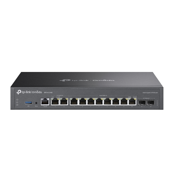 TP-Link Omada ER7412-M2 V1 Router 12-Port Grau