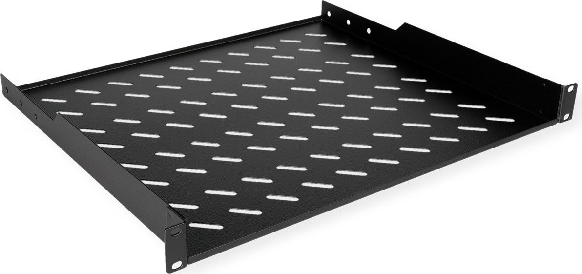 ROLINE 19 Zoll Fachboden 1 HE 400 T 15kg Tragkraft schwarz (26.21.0020)