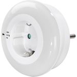 Hama LED-Nachtlicht Circle m. integr. Steckdose, Lichtsensor, Berührungsschutz (00223496)