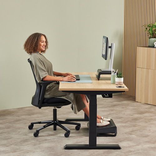 Fellowes Breyta Plus+ Vertikale Maus Medium Linkshänder Bluetooth 2,4 GHz USB-C Schwarz