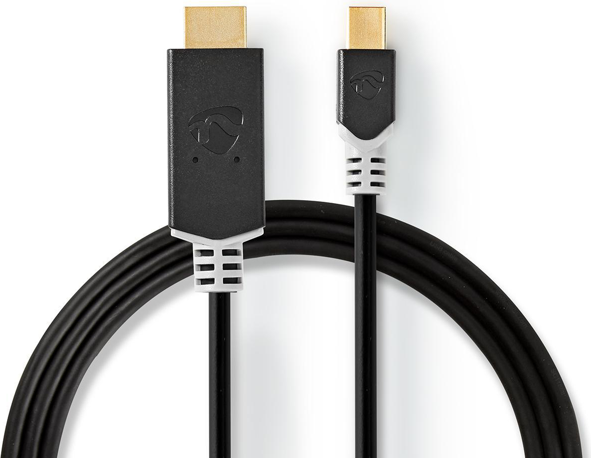 Nedis CCBW37604AT20. Kabellänge: 2 m, Anschluss 1: Mini DisplayPort, Anschluss 2: HDMI. Menge pro Packung: 1 Stück(e) (CCBW37604AT20)