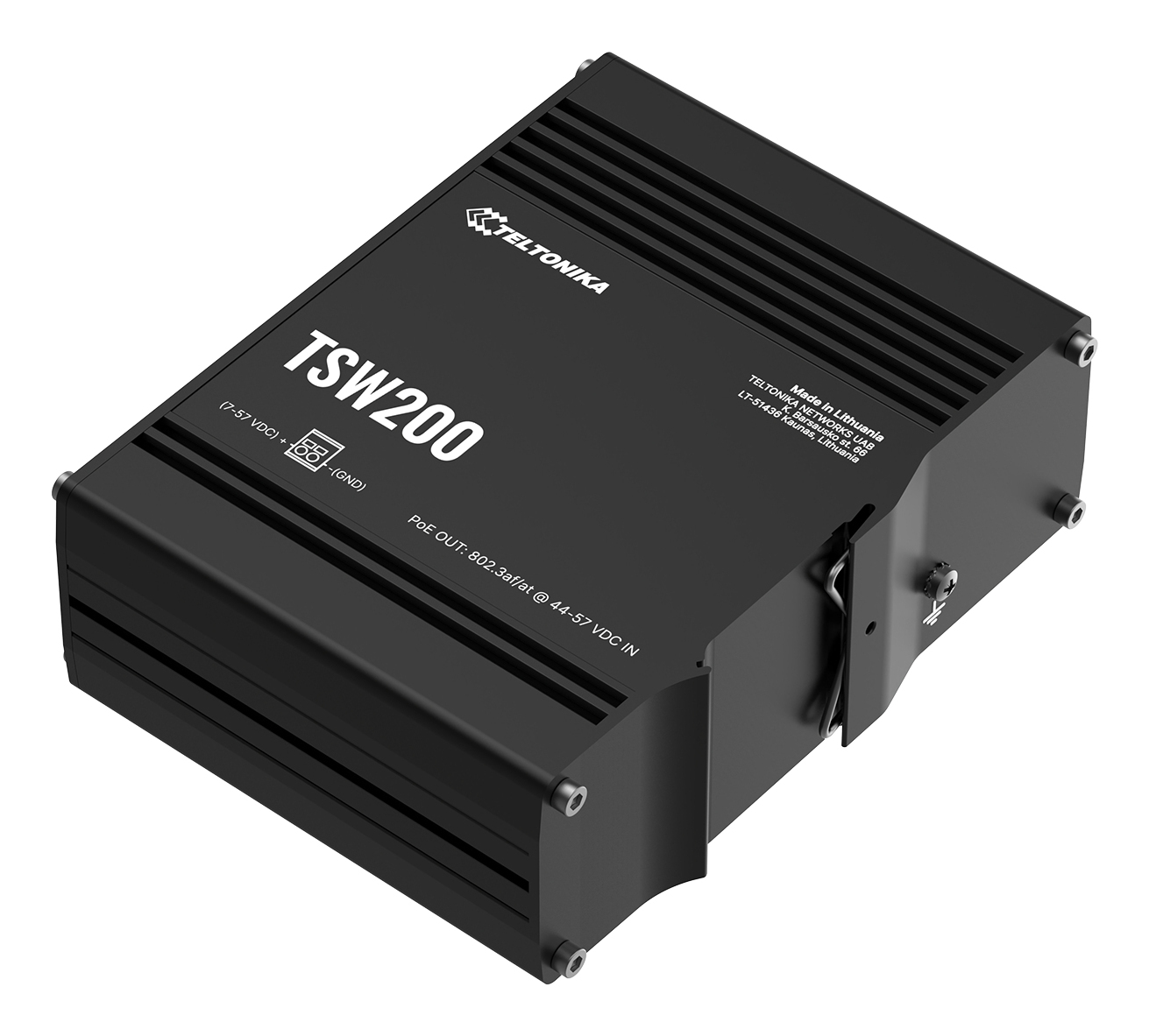 Teltonika TSW200 Unmanaged Gigabit Switch 8 Ports PoE+ 2 SFP Schwarz