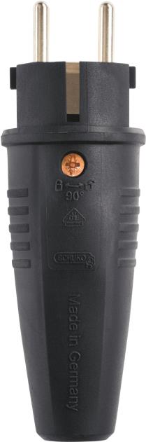 ABL Expert Schuko-Stecker 100000043 (TPE) schwarz sv IP44 3x2,5 (100000043)