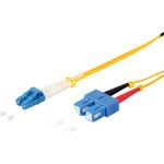 S/CONN maximum connectivity LWL-Duplex Patchkabel LC/SC 9/125µ, OS1/OS2, gelb 2,0m (77809)