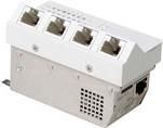 Microsens Installationswitch GBE 6 Port, horizont. Einbau, 5 (MS440202M-G6+)