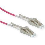 ROLINE LWL-Kabel 50/125µm OM4, LC/LC, Low-Loss-Stecker für hohe Dichte, violett, 7 m (21.15.8876)