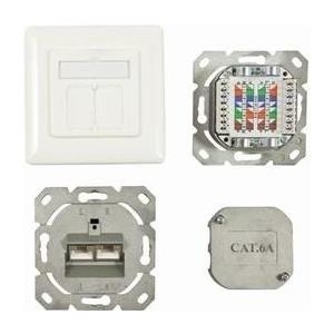 Synergy 21 S216358 2 x RJ-45 Weiß Steckdose (S216358)