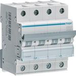 Hager Leitungsschutzschalter 4pol. C-25A, 6kA MCN425 (MCN425)