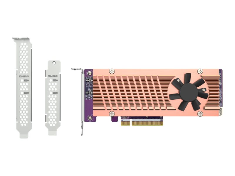 QNAP QM2-2P-384A NVMe-Erweiterungskarte, 2x M.2, PCIe 3.0 x8, Low-Profile
