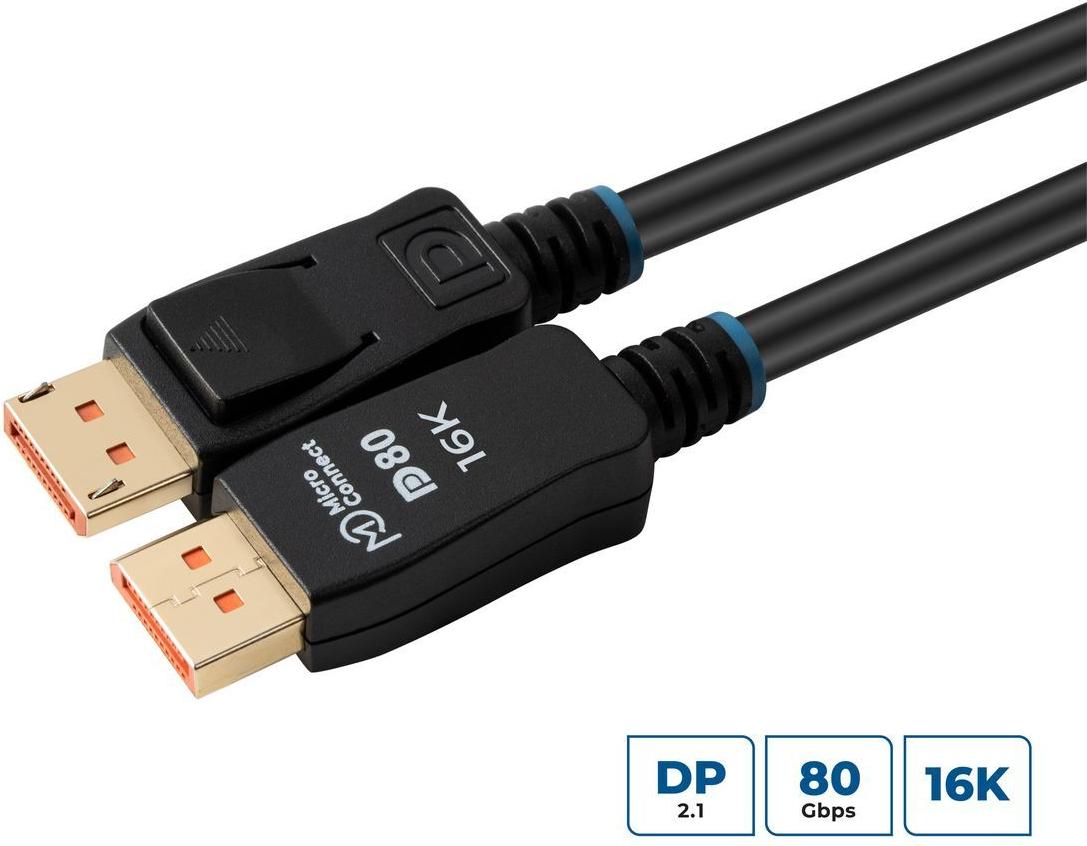 MicroConnect 16K DisplayPort 2.1 80Gbps (MC-DP-MMG-050V2.1)