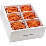 SLIM KAT6A 10 Gigabit Lightpatchkabel, 0,50m, U/FTP, Ø 3,8mm, orange, 90-Pack KAT6A LIGHT geschirmt (SLIM-LS-K6A 0.5 OR 90)