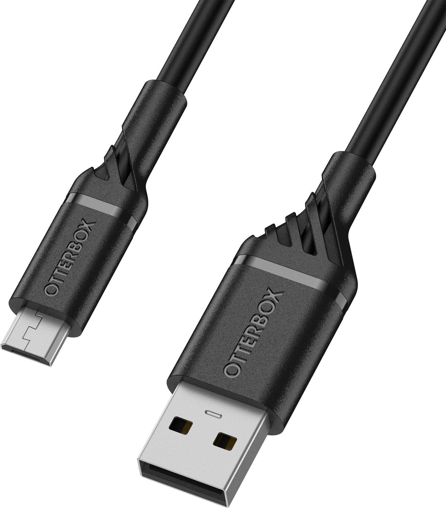 OtterBox Standardkabel Micro-USB auf USB-A 2m schwarz (78-52657)