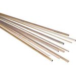 Reely Messing-Halbrund-Profil (L x B x H) 500 x 4 x 2 mm (MS-HALBRUND 2X4)