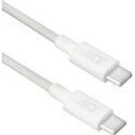 ACT USB 2.0 240W charging/data cable USB-C to USB-C, white, 1 meter (AC3084)