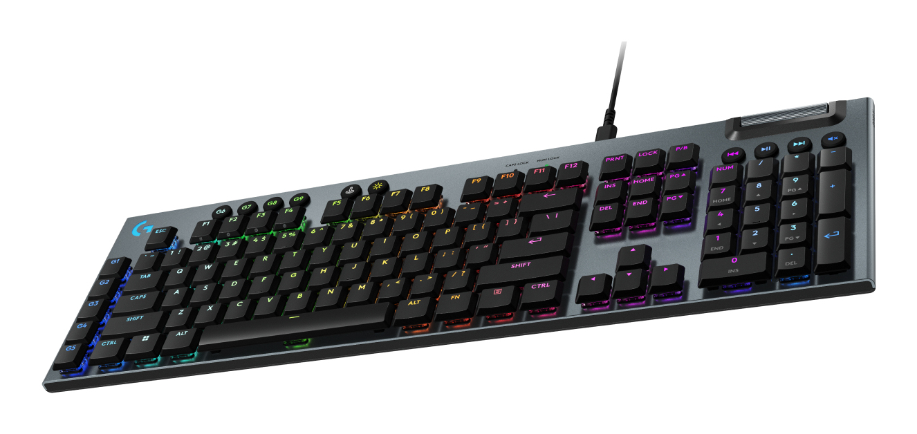 Logitech G G915 X Mechanische Kabelgebundene Gaming-Tastatur QWERTZ RGB Schwarz