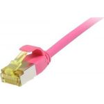 Patchkabel RJ45, CAT6A 500Mhz, 1,5m, magenta, U/FTP, slimline rund d=3,8mm, TPE/LSZH(Superflex), AWG32, mitCat.7 Rohkabel, Synergy 21 (S217384V3)