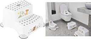 keeeper kids Tritthocker "igor lion king", zweistufig, weiß mit Aufdruck, Tragkraft: 120 kg, mit Anti-Rutsch-Füßen, - 1 Stück (1003210032500)