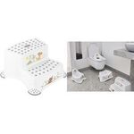 keeeper kids Tritthocker "igor lion king", zweistufig, weiß mit Aufdruck, Tragkraft: 120 kg, mit Anti-Rutsch-Füßen, - 1 Stück (1003210032500)