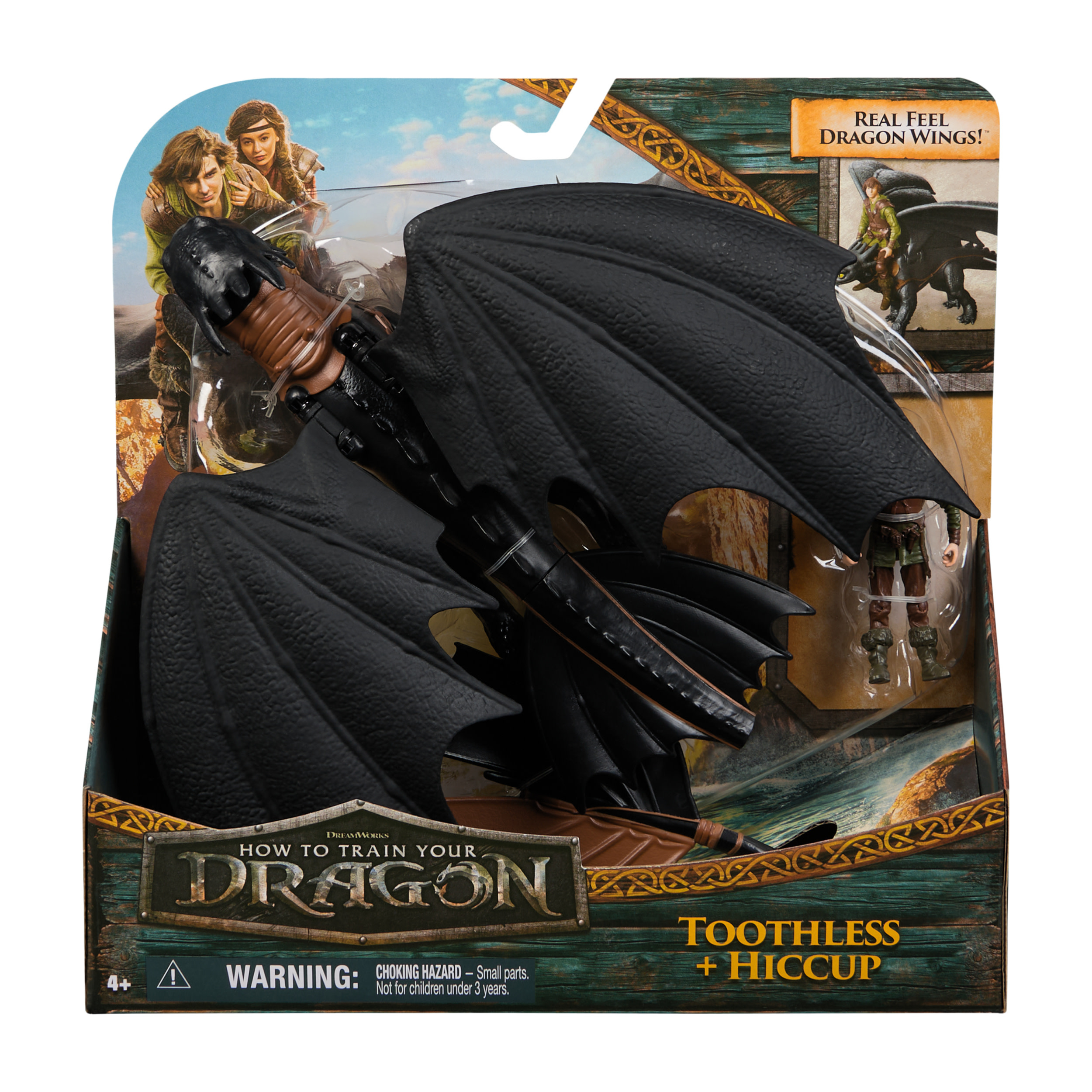 Spin Master DreamWorks Dragons Wikinger & Drachen Actionfiguren-Set Ohnezahn & Hicks 33 cm Mehrfarbig