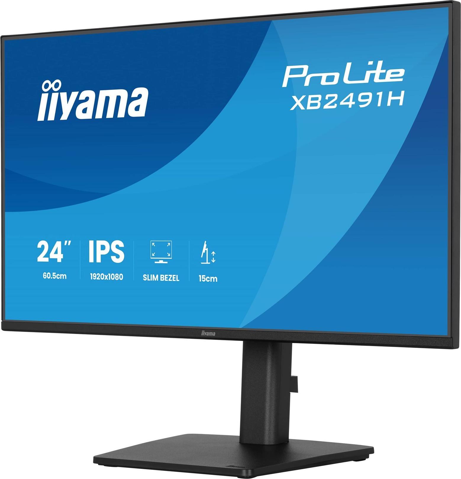 Iiyama ProLite XB2491H-B1 24" IPS-Monitor 1920x1080 120 Hz Schwarz