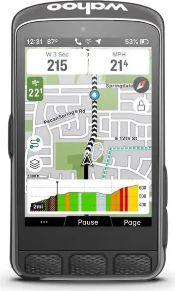 Wahoo ELEMNT ACE GPS-Fahrradcomputer schwarz 3,8" TFT-Touchscreen 30h Akku (WFCC7) (geöffnet)