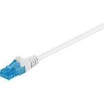 Goobay CAT 6a Patchkabel, U/UTP, Weiß, 3 m - LSZH halogenfrei, Kupfer (59827)