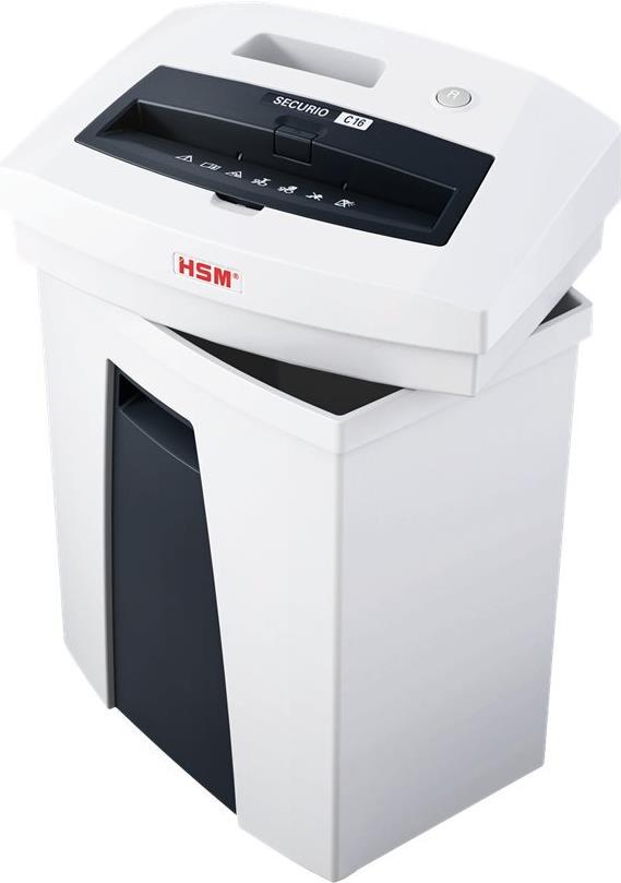 HSM SECURIO C16 Aktenvernichter Streifenschnitt 3,9 mm, Sicherheitsstufe 2, 12–14 Blatt
