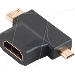 shiverpeaks BS77414 Kabeladapter HDMI Type A (Standard) HDMI-D + HDMI-C Schwarz (BS77414)