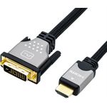 ROLINE 11.04.5876 Videokabel-Adapter 1,5 m HDMI Typ A (Standard) DVI-D Schwarz - Silber (11.04.5876)